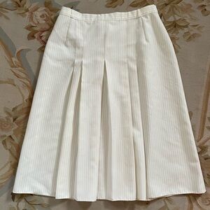 Cream with beige striped skirt by Saint Michael size 16 made in the UK